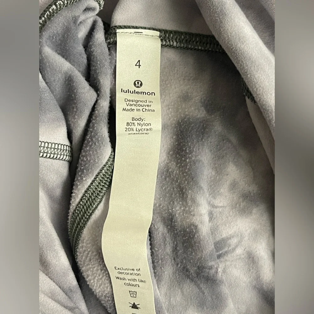 Lululemon High Rise Diamond Dye Stargaze Pitch‎ Gray